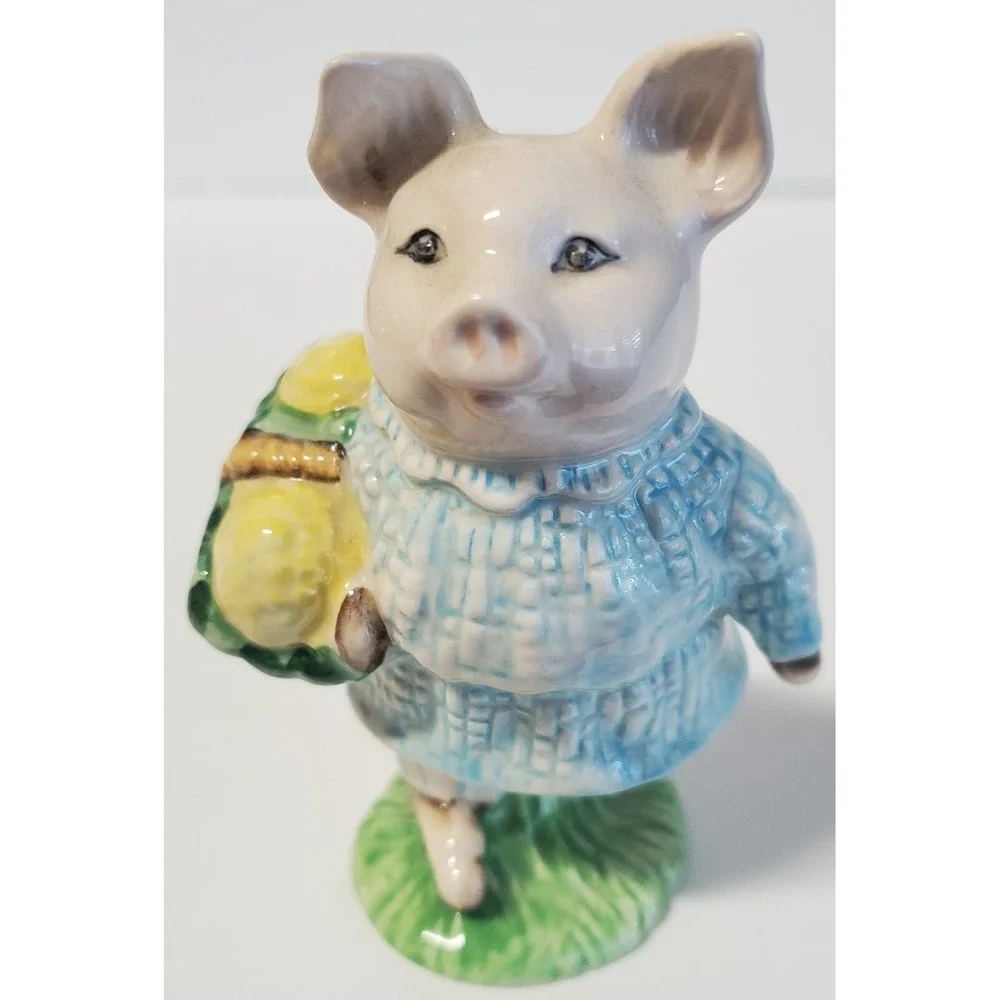 Vintage Beatrix Potter Little Pig Robinson 1989 Royal Albert England Figurine